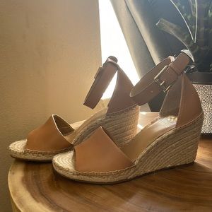 Vince Camuto  brown wedges. New never worn (no box)